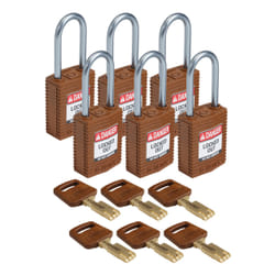 Brady SafeKey Conventional padlock 6 pc(s)