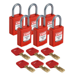 Brady SafeKey Conventional padlock 6 pc(s)