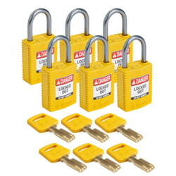 Brady SafeKey Conventional padlock 6 pc(s)