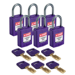 Brady SafeKey Conventional padlock 6 pc(s)