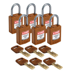 Brady SafeKey Conventional padlock 6 pc(s)