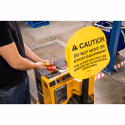 Brady Self-Adhesive Fork Lift Hazard Hazard Warning Sign (English) - Additional view 3