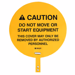 Brady Self-Adhesive Fork Lift Hazard Hazard Warning Sign (English)
