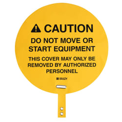 Brady Self-Adhesive Fork Lift Hazard Hazard Warning Sign (English)