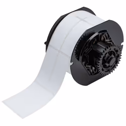 Brady B33-325-499, White, Self-adhesive printer label, Die-cut label, Roll, Nylon, Thermal transfer