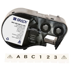 Brady M4C-500-595-CL-BK printer label Black, Translucent Self-adhesive printer label