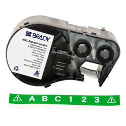 Brady M4C-500-595-GN-WT printer label Green, White Self-adhesive printer label