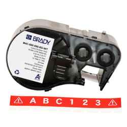 Brady M4C-500-595-RD-WT printer label Red, White Self-adhesive printer label