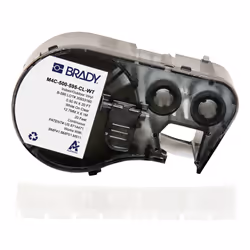 Brady M4C-500-595-CL-WT, Translucent, White, Self-adhesive printer label, Continuous label, Vinyl, Thermal transfer, Acrylic