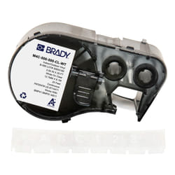 Brady M4C-500-595-CL-WT printer label Translucent, White Self-adhesive printer label