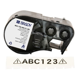 Brady M4C-750-595-CL-BK printer label Black, Translucent Self-adhesive printer label