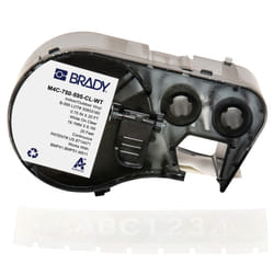 Brady M4C-750-595-CL-WT printer label Translucent, White Self-adhesive printer label