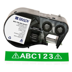 Brady M4C-750-595-GN-WT printer label Green, White Self-adhesive printer label