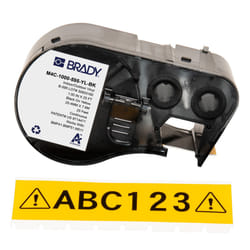 Brady M4C-1000-595-YL-BK printer label Black, Yellow Self-adhesive printer label