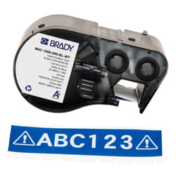 Brady M4C-1000-595-BL-WT printer label Blue, White Self-adhesive printer label