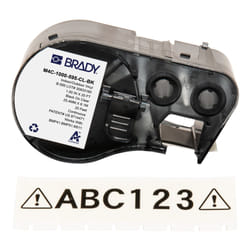 Brady M4C-1000-595-CL-BK printer label Black, Translucent Self-adhesive printer label