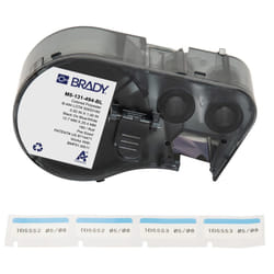 Brady M5-131-494-BL printer label Black, Blue, White Self-adhesive printer label