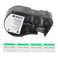 Brady M5-131-494-GN printer label Black, Green, White Self-adhesive printer label