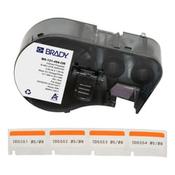 Brady M5-131-494-OR printer label Black, Orange, White Self-adhesive printer label