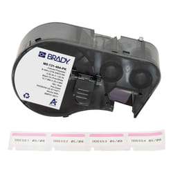 Brady M5-131-494-PK printer label Black, Pink, White Self-adhesive printer label