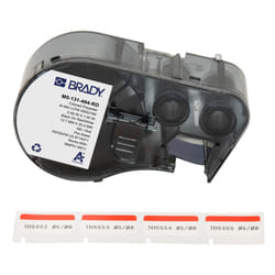 Brady M5-131-494-RD printer label Black, Red, White Self-adhesive printer label