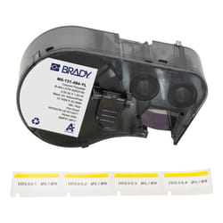 Brady M5-131-494-YL printer label Black, White, Yellow Self-adhesive printer label