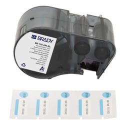 Brady M5-120-494-BL printer label Black, Blue, White Self-adhesive printer label