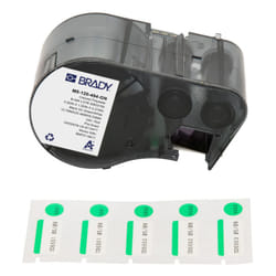 Brady M5-120-494-GN printer label Black, Green, White Self-adhesive printer label