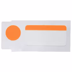 Brady M5-120-494-OR printer label Black, Orange, White Self-adhesive printer label