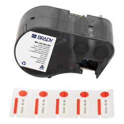 Brady M5-120-494-RD printer label Black, Red, White Self-adhesive printer label
