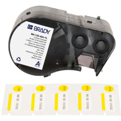 Brady M5-120-494-YL printer label Black, White, Yellow Self-adhesive printer label