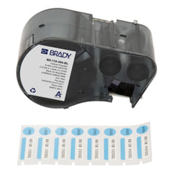 Brady M5-118-494-BL printer label Black, Blue, White Self-adhesive printer label