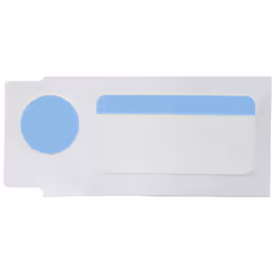 Brady M5-118-494-BL printer label Black, Blue, White Self-adhesive printer label