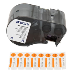 Brady M5-118-494-OR printer label Black, Orange, White Self-adhesive printer label