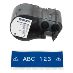 Brady M5C-1500-595-BL-WT printer label Blue, White Self-adhesive printer label