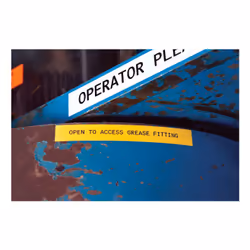 Brady M5C-1500-595-YL-BK printer label Black, Yellow Self-adhesive printer label