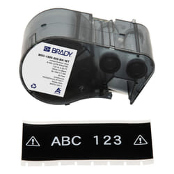 Brady M5C-1500-595-BK-WT printer label Black, White Self-adhesive printer label