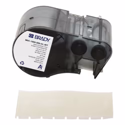 Brady M5C-1500-595-CL-WT, Translucent, White, Self-adhesive printer label, Continuous label, Vinyl, Thermal transfer, Acrylic