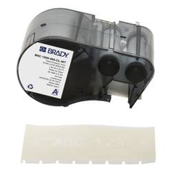 Brady M5C-1500-595-CL-WT printer label Translucent, White Self-adhesive printer label