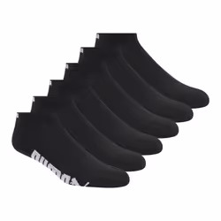PUMA Men's 6 Pack Low Cut Black/White Sock Size:10-13/Shoe Size: 6-1