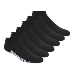 PUMA Men's 6 Pack Low Cut  Black/White  Sock Size:10-13/Shoe Size: 6-1