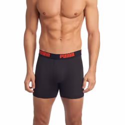 PUMA Men's 3 Pack Boxer Brief Black Medium