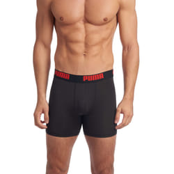 PUMA Men's 3 Pack Boxer Brief  Black  Medium