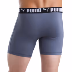 PUMA Men's Microfiber Boxer Brief  5-pack (Large  Black and Gray)