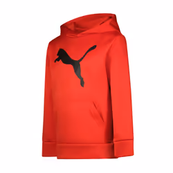 PUMA boys Logo Pullover Hoodie Hooded Sweatshirt  High Risk Red  Large US