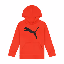 PUMA boys Logo Pullover Hoodie Hooded Sweatshirt  High Risk Red  Large US