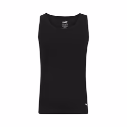 Puma Men's 3 Pack Ribbed Tank Tops  White/Gray/Black  S