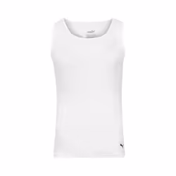 Puma Men's 3 Pack Ribbed Tank Tops  White/Gray/Black  L