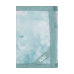 PUMA unisex child Rise Trifold Tri Fold Wallet  Turquoise Aqua  One-Size US