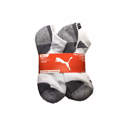 PUMA Mens No Show Socks  White 10 Pair